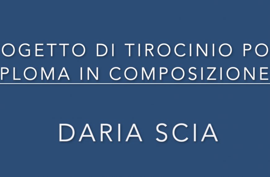 Tirocinio Daria Scia